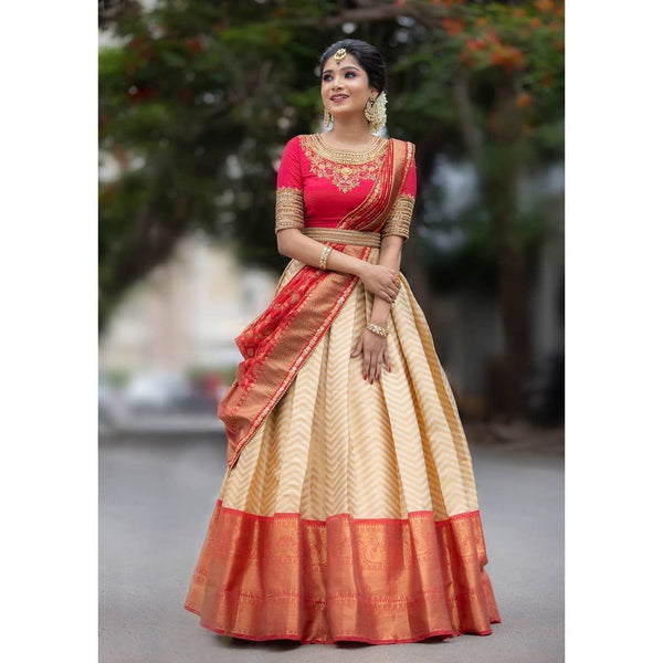Amazon.com: Fashion_Dream Beautiful Cotton Lehenga Choli With Full Sleeve  Blouse and Dupatta, Indian Festive Collection Indian Outfits (stitch) :  Clothing, Shoes & Jewelry